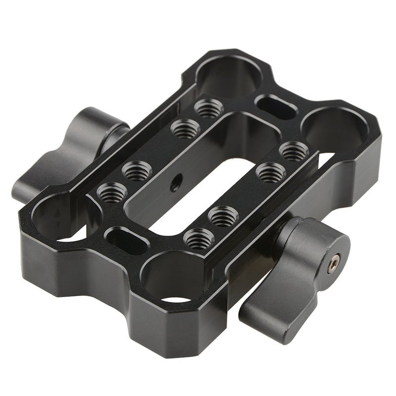 CAMVATE 15mm Rod Offset Raiser Clamp for Shoulder Rig Railblock System (Black Thumbscrew) - 1690 - Image 5